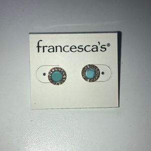 Beautiful turquoise marble earrings! Francesca’s